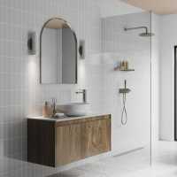 Deco Tile White / Grey - Showerwall Acrylic