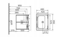 Elation Eko Tall Unit With Slab Door - Gloss White