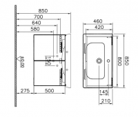 Royo Vitale 600mm Toilet Unit in Gloss White