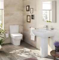 Ankam Rimless 4 Piece Toilet & Basin Set