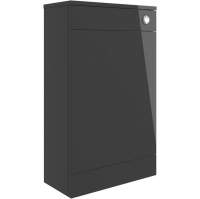 Vouille 500mm Floor Standing WC Unit - Anthracite Gloss