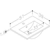 Vouille 610mm Floor Standing 2 Door Basin Unit & Basin - White Gloss