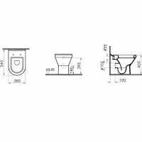 Nuvo Rimless Back To Wall Toilet & Seat