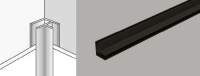 Black Finishing Trim U - Masq