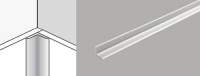 Aluminium Universal Corner Trim 12-20mm - Masq