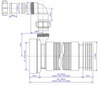 90 Bend WC Pan Connector (1 1/4" Adapter) - PP0005/A - Viva Sanitary