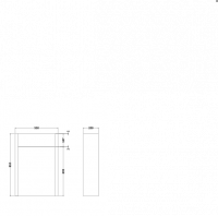 Bali 600mm WC Unit - Satin White Ash