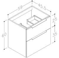 Shetland 1180mm Wall Hung 4 Drawer Basin Unit (No Top) - Matt Olive Green