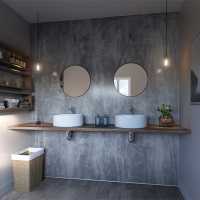 Blue Toned Stone Showerwall Panels