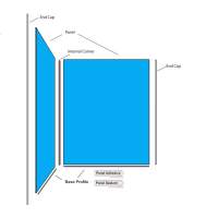 Wetwall Classic Two Sided Shower Kit - 900 x 1200mm