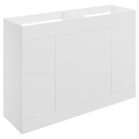 Shetland 1180mm Floor Standing 4 Door Basin Unit (No Top) - Matt White