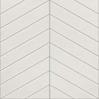 White Chevron Reflect Tile Wall Panels