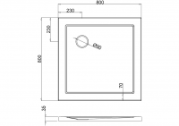 Zamori Square 760 x 760mm  Shower Tray - Z1159