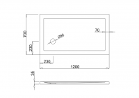 Zamori Anti-Slip Rectangular Shower Tray - 1100 x 760 - Corner Waste - Z1170A 