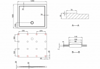 Zamori Anti-Slip Rectangular Shower Tray - 1200 x 760 - Corner Waste - Z1174A