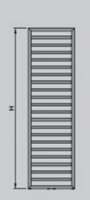 Elx Designer Chrome Towel Radiator - 500 x 1800mm