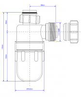 McAlpine SF10 Tubular Swivel 'S' Trap 2" 