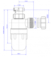 McAlpine SD10 Tubular Swivel 'S' Trap 1 1/2" 38mm 