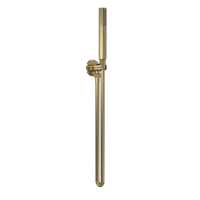 Nuie Round Handset, Hose And Holder Brushed Brass