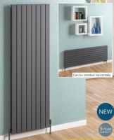 Eastbrook Addington 2 Panel 1800 x 440 Vertical/Horizontal Radiator, Matt Anthracite