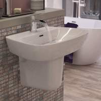 Allier 600x400mm 1TH Basin & Full Pedestal