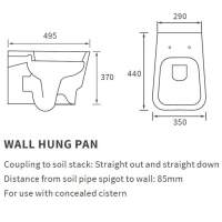 Feeling Matt White Wall Hung Rimless WC inc Soft Close Seat - RAK Ceramics