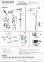 Pure Malia Round Thermostatic Bar Shower Valve 