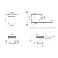 Arley Integrated 2 in 1 Toilet Basin & Tap - 23701P2-J