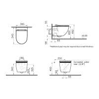 VitrA Aquacare Integra Rimless Wall Hung Bidet Toilet