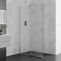 1200mm Sliding Wetroom Screen - Rolla 8 By Aquadart