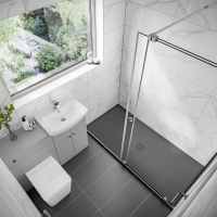 Vantage 8mm, 1100mm Walk In Shower Screen - Eastbrook