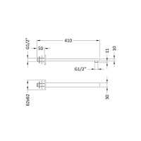 Pacific 1200mm Bi-Fold Shower Door - Nuie 