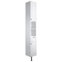 Bali 300mm 2 Door Tall Unit - Satin White Ash