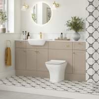 Washington Cappuccino Toilet Unit with Porcelain Top - RAK Ceramics