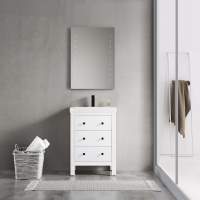 Eclipse Round Back Lit LED Bathroom Mirror - 600mm