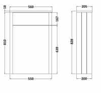 The White Space Floor Standing Vanity Unit - 600mm Charcoal