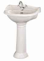 Bayswater Porchester 600mm 1 Tap Hole  Basin & Full Pedestal