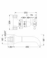 Bayswater Traditional Plain Rigid Riser Kit