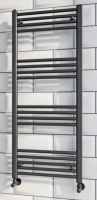 1200 x 500 Black Towel Radiator - Signature Mono Collection