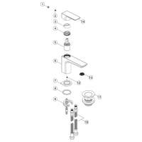 Burlington Claremont Traditional 3" Cloakroom Basin Taps CL1