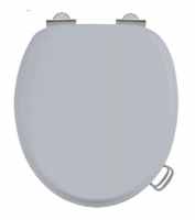 Burlington Grey Real Wood Traditional Toilet Seat Soft Closing - S46