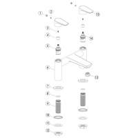 Washington Traditional 2 Hole Bath Filler - RAK Ceramics