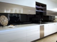 Matt Aluminium Kitchen Hob Splashback - 1000 x 200