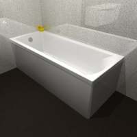 Carron Delta 1675 x 700 Single Ended Bath - Carronite