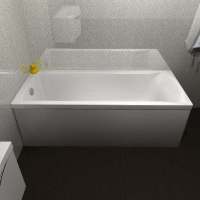 Carron Delta 1650 x 700 Single Ended Bath - Carronite