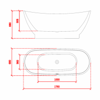 Charlotte Edwards Belgravia 1700 x 670mm Modern Freestanding Bath