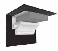 End Cap / Edge Trim - Two Part - 8-10mm Panels - Black - 2.7m - Neptune