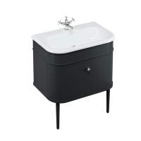 Burlington Chalfont Matt Blue 650mm Single Drawer Traditional Vanity Unit & Basin