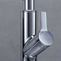 Rievaulx Brushed Nickel Pull Out Kitchen Sink Mixer Tap