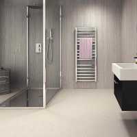 Durapanel Gloss Silver 1200mm S/E Bathroom Wall Panel By JayLux